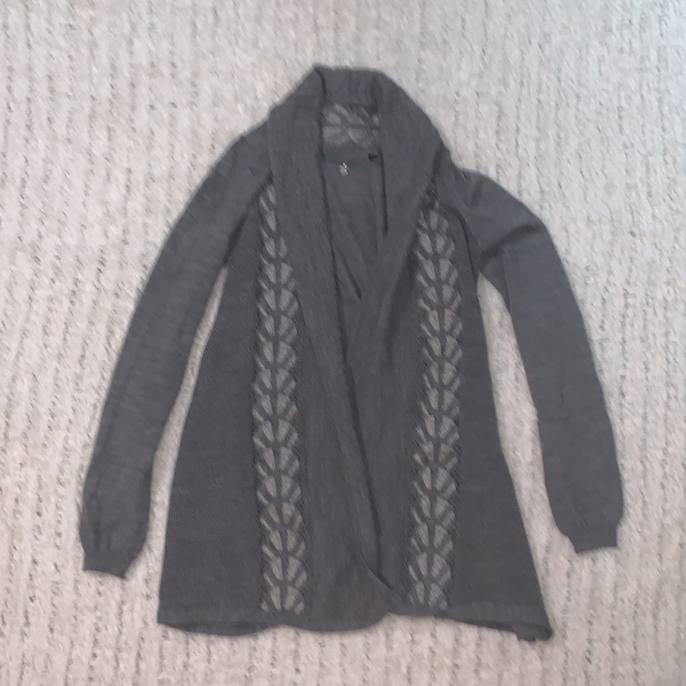 Anthropologie Gray Sweater Knitted & Knotted Small
